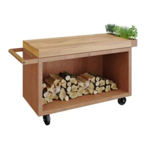 OFYR OFYR Mise en Place Table Corten 135 PRO TW Arbetsbord 135 x 65 cm Skärbräda i teak