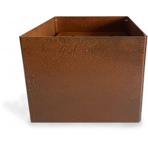 Corten kruka kvadrat - 40x40x40 cm - Trädgårdstillbehör